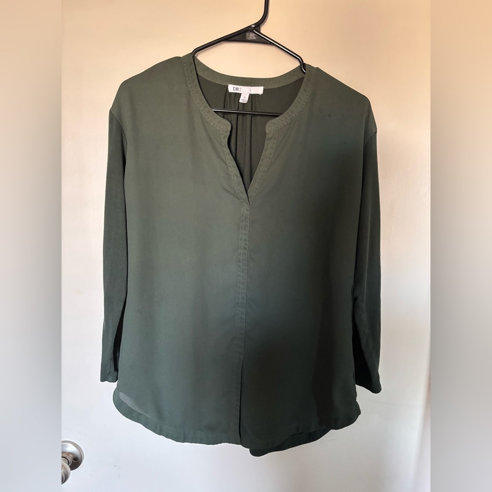 BCBG Deep Green Women's Blouse